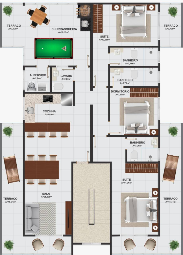 Cobertura à venda com 3 quartos, 153m² - Foto 2