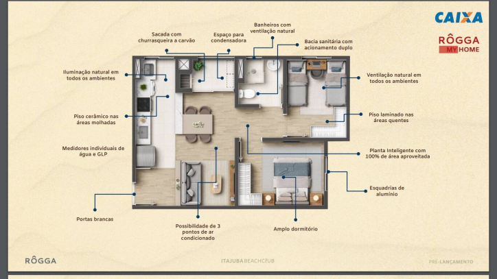 Apartamento à venda com 2 quartos, 51m² - Foto 5