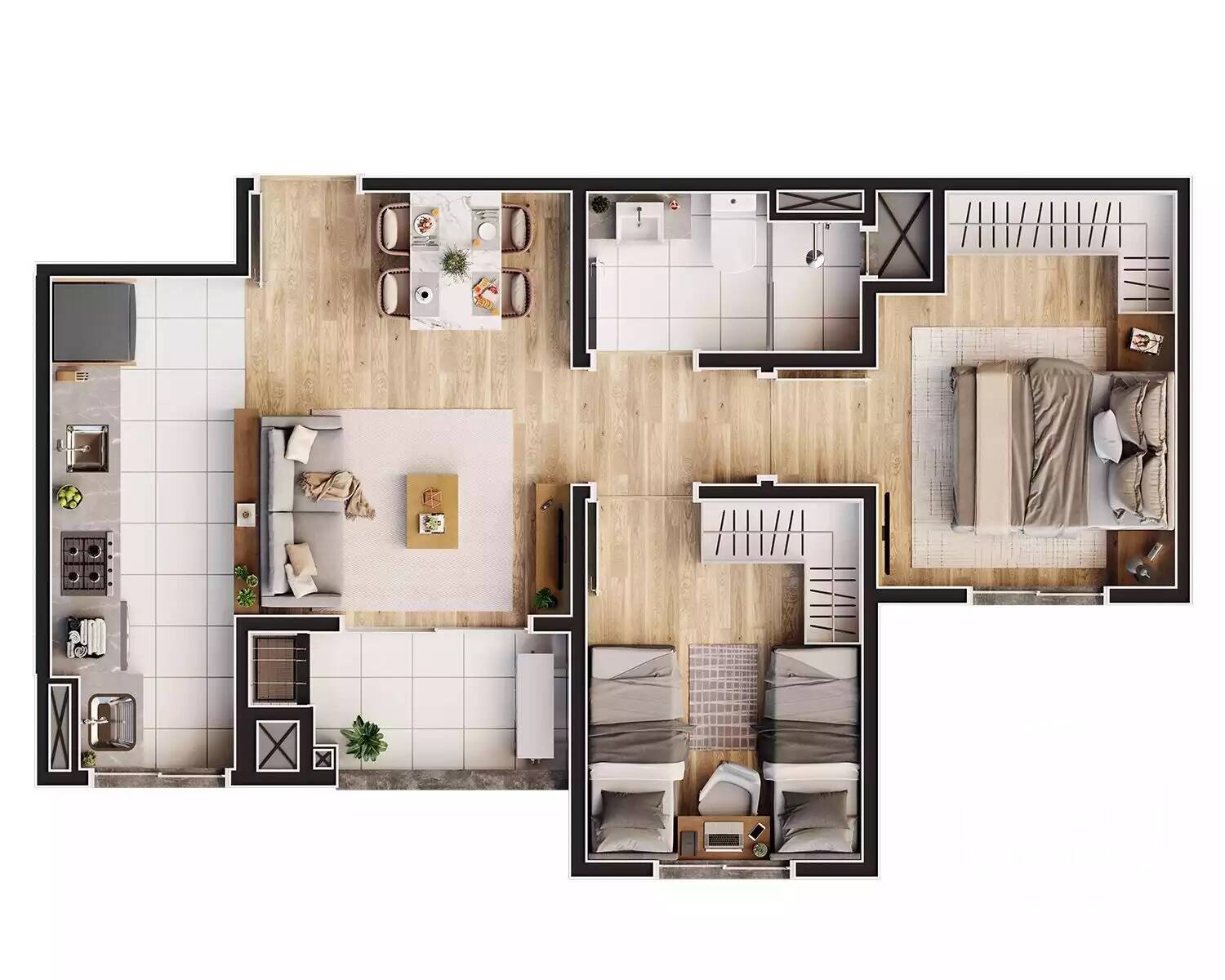 Apartamento à venda com 2 quartos, 50m² - Foto 6