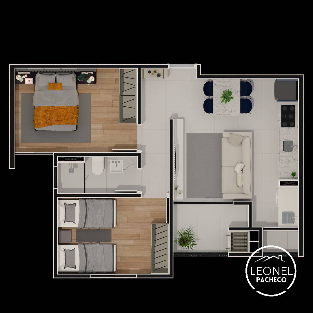 Apartamento à venda com 2 quartos, 56m² - Foto 5