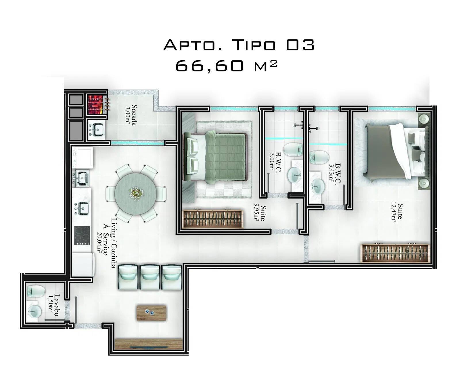 Apartamento à venda com 2 quartos, 63m² - Foto 16